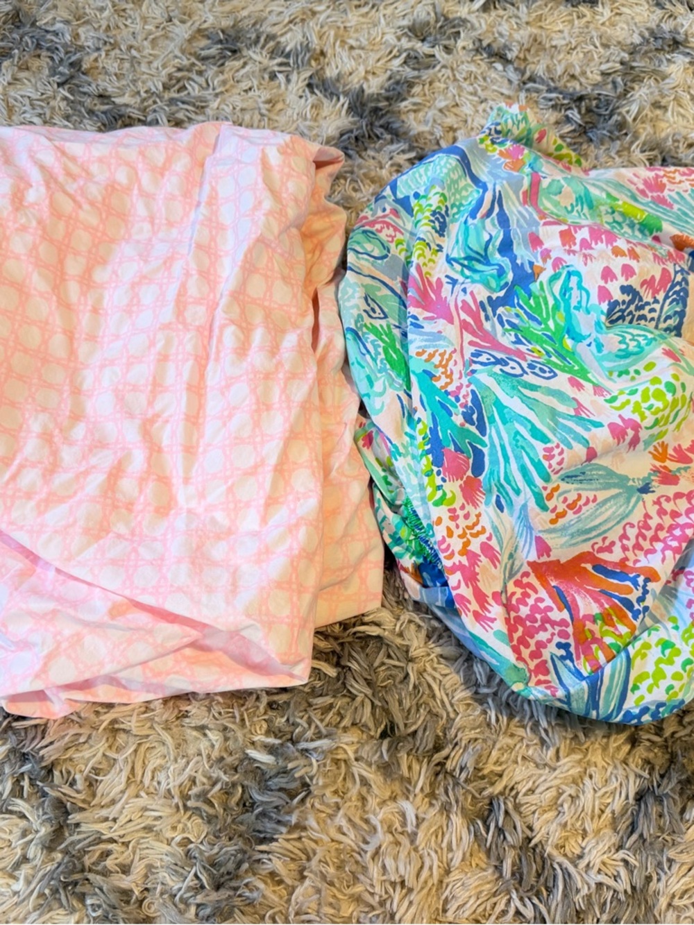 Lilly Pulitzer Mermaids cove & Coral Reef Crib sheets